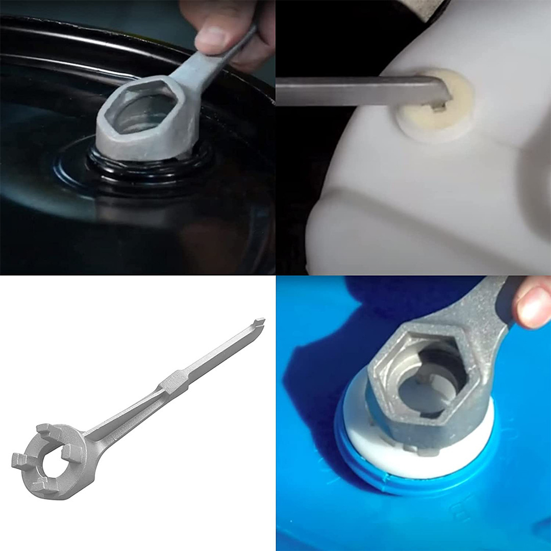 Drum Opener Wrench Aluminum Drum Wrench Oil Drum Lid Opener Aluminum Alloy Removal