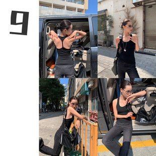 [9hour] Spice Girls Wind Back Twist Flowers Beautiful Back Sling Women's 2025 Spring Niche Design Vest c7202