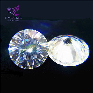 Imported quality new moissanite bare stone New D color large size 16-20mm White eight hearts eight arrows round