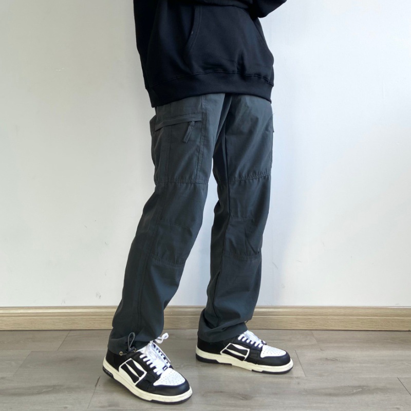 Pantalones a prueba de viento impermeables de secado rápido Comercio exterior Americano overoles funcionales sueltos pantalones casuales con cordón recto para hombres