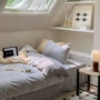 冬季简约纯色水晶绒床笠
