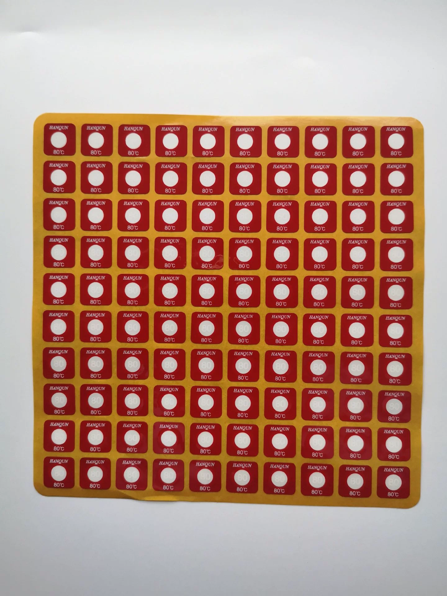 HQS-80 необратимая температура измеряя температуру изменения цвета заплаты измеряя температуру ярлыка температуры заплаты измеряя бумагу 100 частей