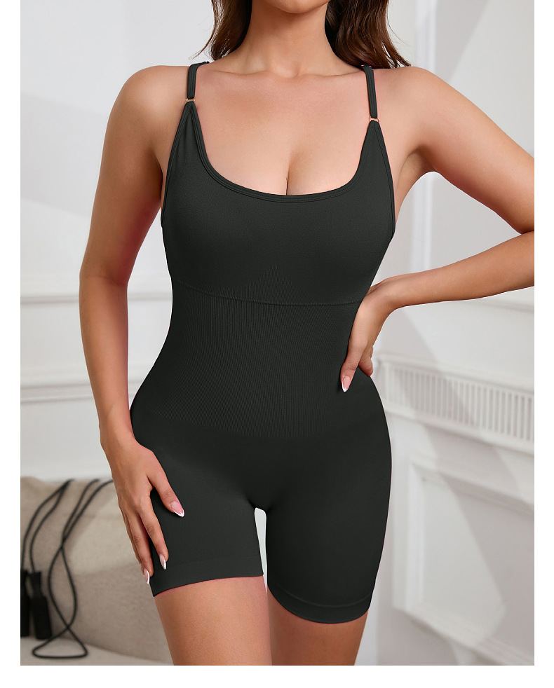 172g Weight Sports Dress Dresses Type Chemical fiber blending Fabric Type Bodysuits Tops Type Gym Occasion Butt Lift Function Fitness Style 22-Color Seamless Yoga Clothes Sexy Beauty Back One-Piece Jumpsuit Fitness Sportswear Women's Bombshell 22
