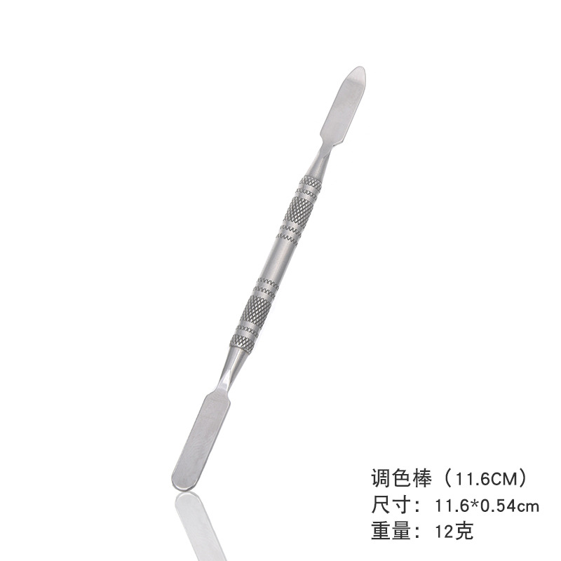 Mini maquillaje de Acero Inoxidable base de uñas de arte paleta al por mayor anillo de tamaño pequeño anillo de maquillaje paleta traje