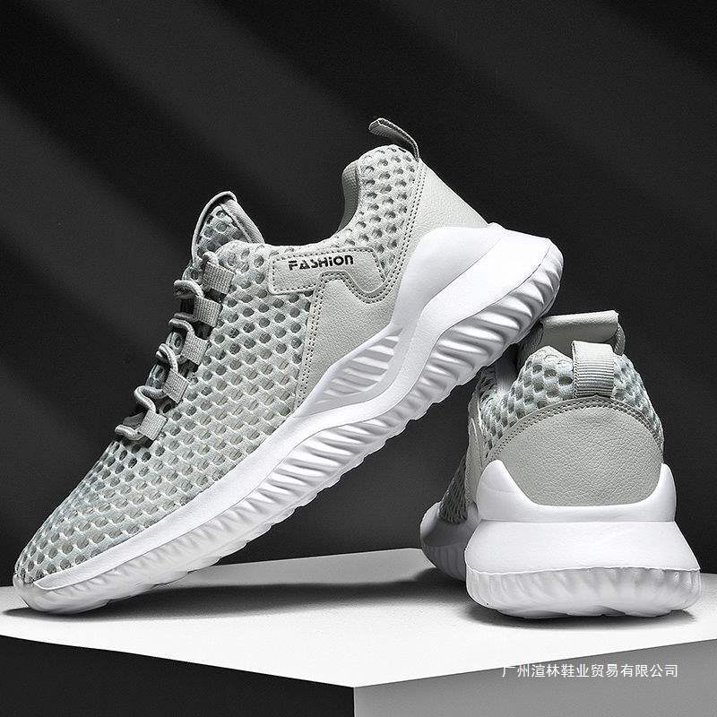 Brand Off-Code Clover Hollow Running Shoes Summer Mesh Breathable Lightweight Travel Shoes Deodorant Casual Sports Shoes