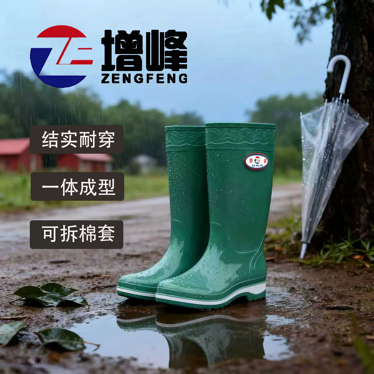 雨鞋女款加棉保暖雨靴女长筒水鞋女时尚外穿防滑耐磨厨房防水胶鞋