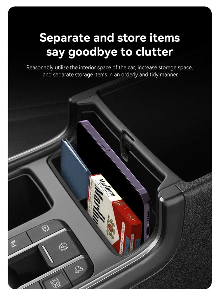Suitable for 21-25 Sorento Central Control Armrest Box Front Storage Box Automotive Supplies Modification Accessories