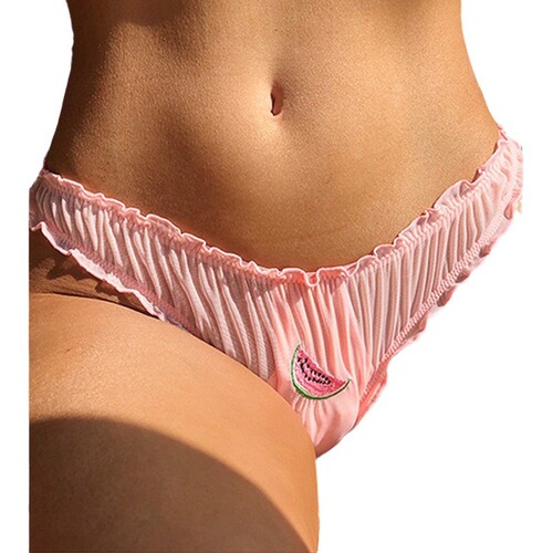 European and American sexy lace edge seamless low-rise transparent mesh women's triangle underwear