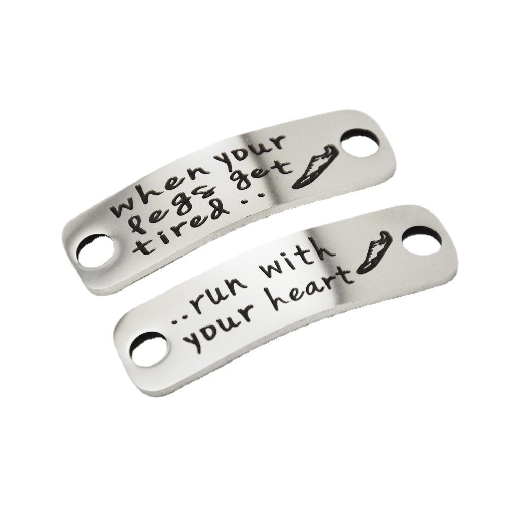 Hebilla del zapato de acero inoxidable cuando sus piernas se tird Día de San Valentín pareja accesorios de regalo