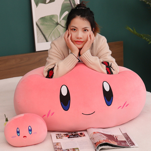 Cross-border pop-up star Kirby ball pillow plush toy nap pillow tummy pillow wholesale