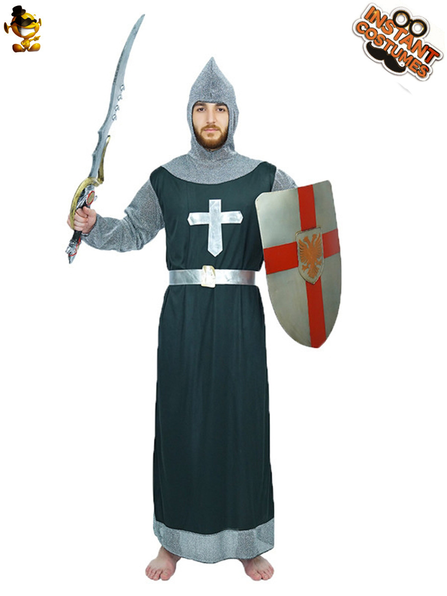 Halloween adulto masculino cruzado Guerrero traje de escenario traje de rendimiento Cosplay traje de actuación de rol