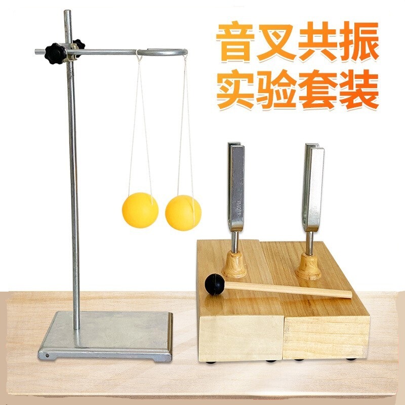 Sound Fork 256Hz512Hz440Hz Resonance Sound Fork with Hammer Junior High School Physics and Acoustics Experimental Equipment Steel Sound Fork