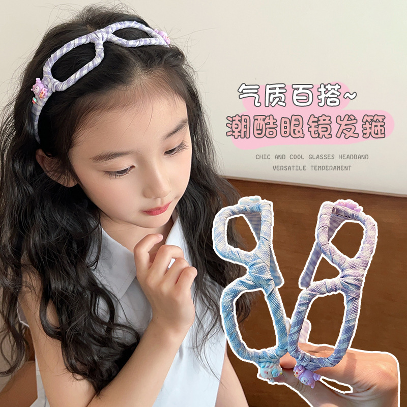 子供用メガネフレームのカチューシャは2025年の新型で、カチューシャの美楽ティの高い頭のトップのカチューシャの女の子の髪飾りです。|undefined