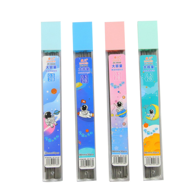 Minas para Lápiz Mecánico 2B de 0.5mm para Escritura