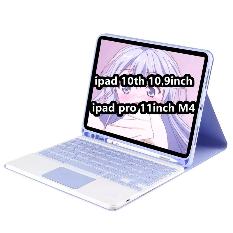Tablet iPad Pro 110.9Th Touch Bluetooth Keyboard Protective Cover Air45 Suitable for A16 Magnetic Soft Shell