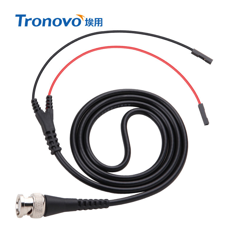 Tronovo埃用TR1301示波器信号发生器同轴线Q9公插头BNC转杜邦头测
