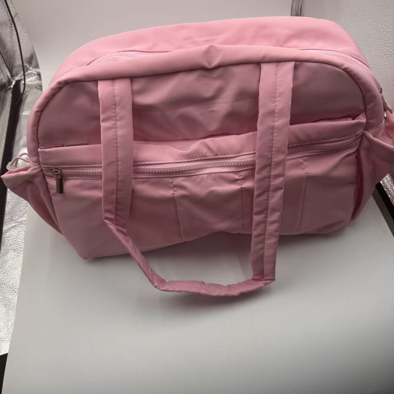 New Women's Nylon Tote Bag Large Capacity Travel Bag Portable Handbag Gym Bag Fashion Hand-Carry Bag - Thumbnail 8