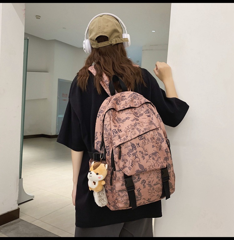 Streetwear Letter Square Zipper Functional Backpack display picture 4