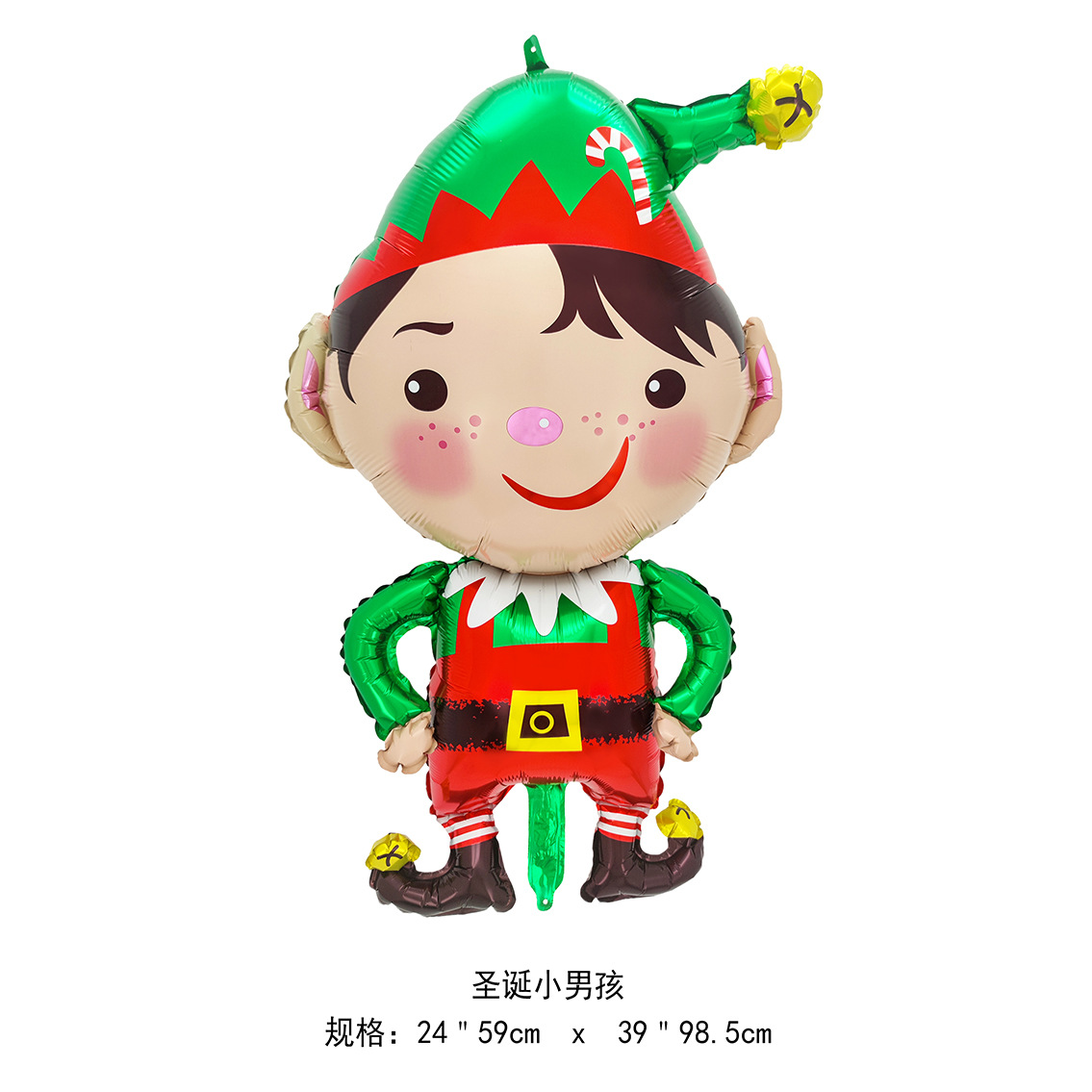 Navidad transfronteriza Papá Noel muletas alce copo de nieve muñeco de nieve dibujos animados globo de película de aluminio fiesta de Navidad bola decorativa image 42