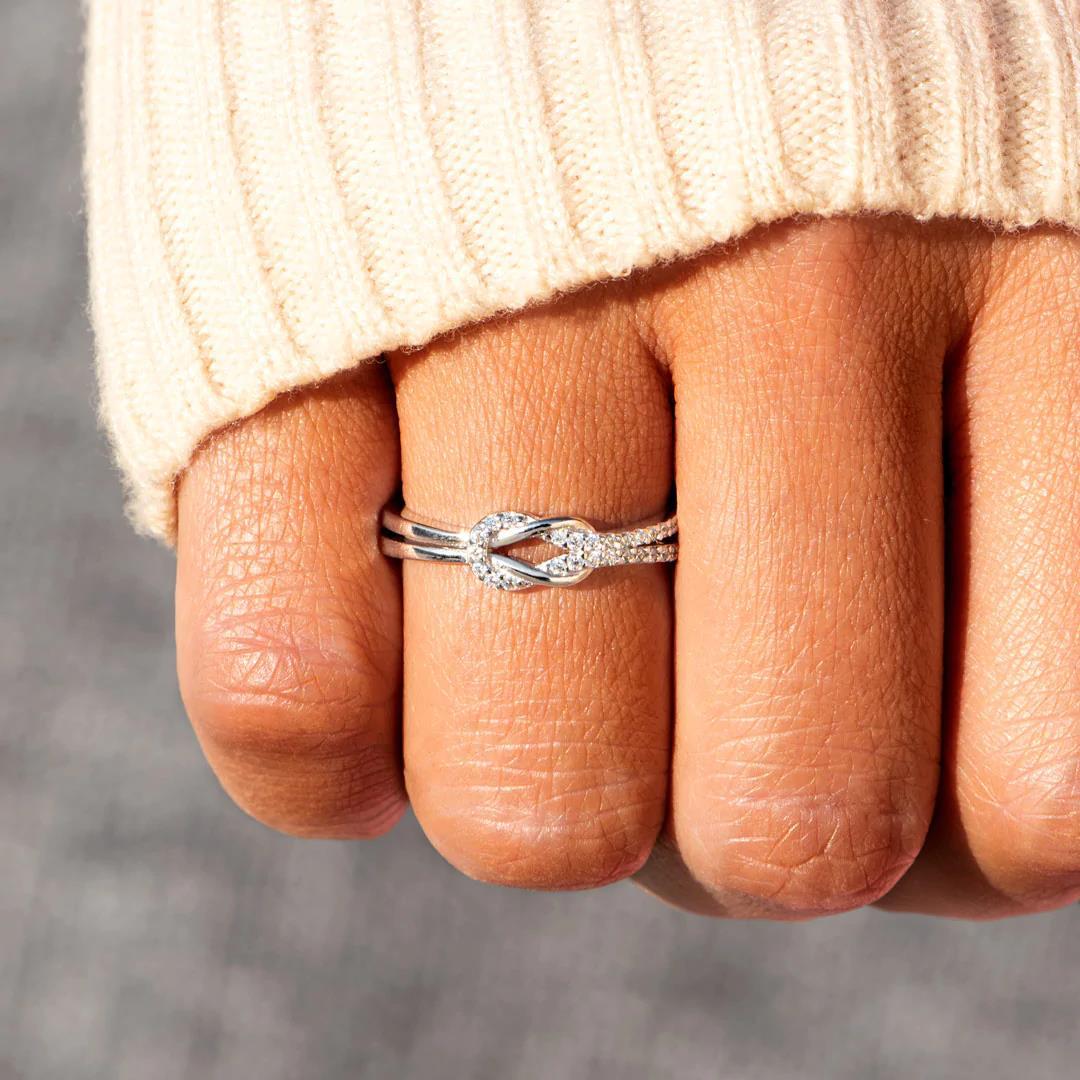 1 Piece Elegant Round Copper Plating Inlay Artificial Diamond Womenu0027S Rings