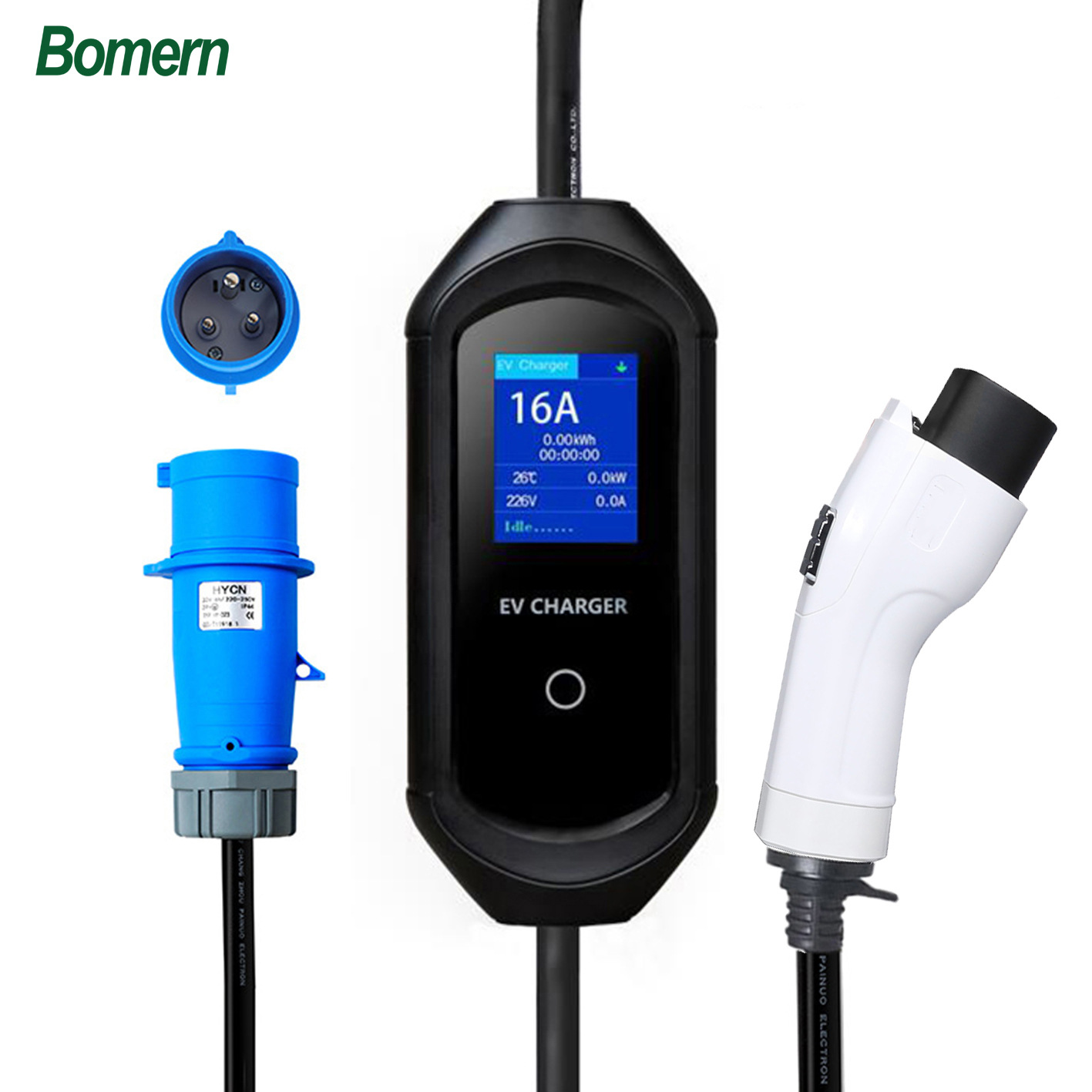 电动汽车比亚迪北汽大众7kw国标便携式充电器随车充器220V单相5米