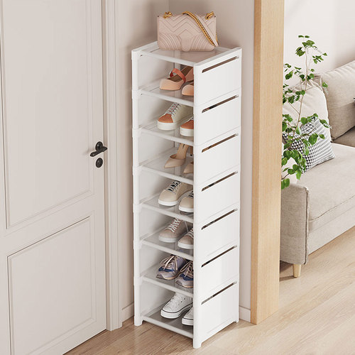 Simple shoe rack home entrance multi-layer space-saving narrow shoe cabinet dormitory storage magic corner shelf shoe box