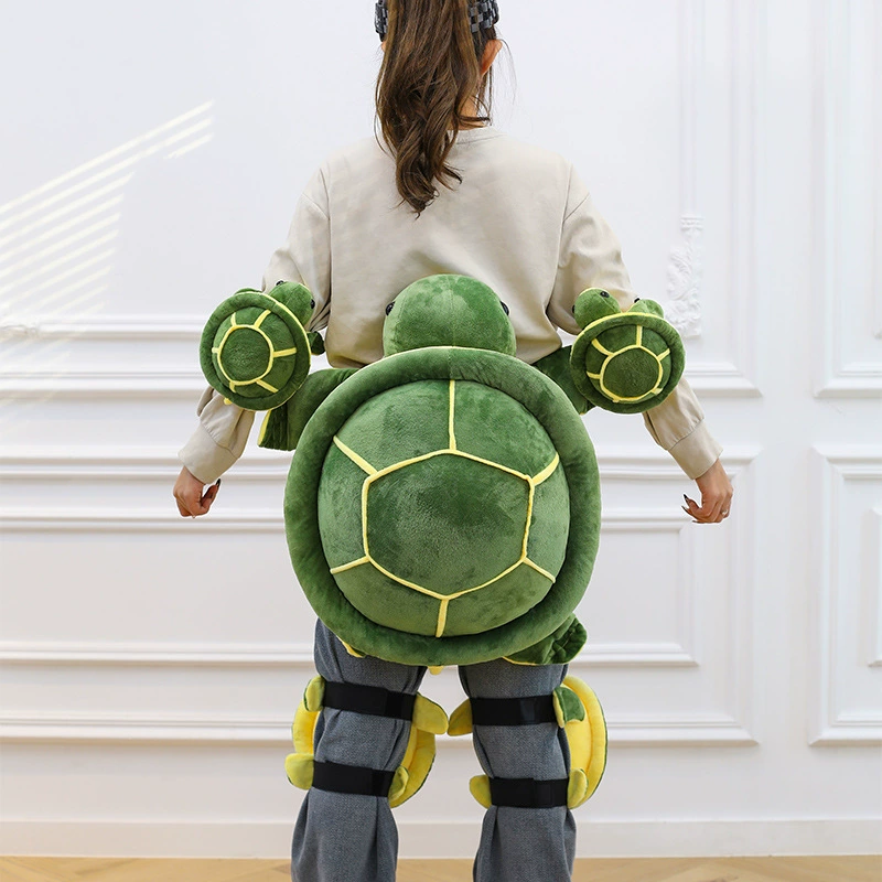 冬季滑雪护具乌龟毛绒玩具屁垫柔软可爱棕熊护膝护臀滑雪防摔垫