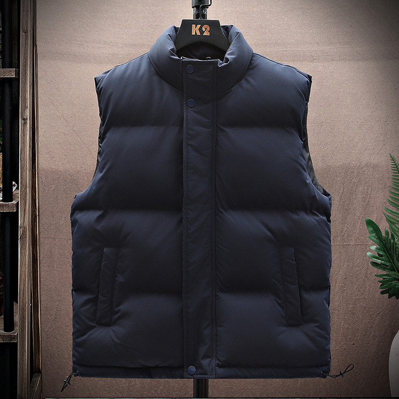 High quality youth down vest autumn and winter trendy brand horse warmth, sleeveless cotton jacket for men's outerwear_voghion.com