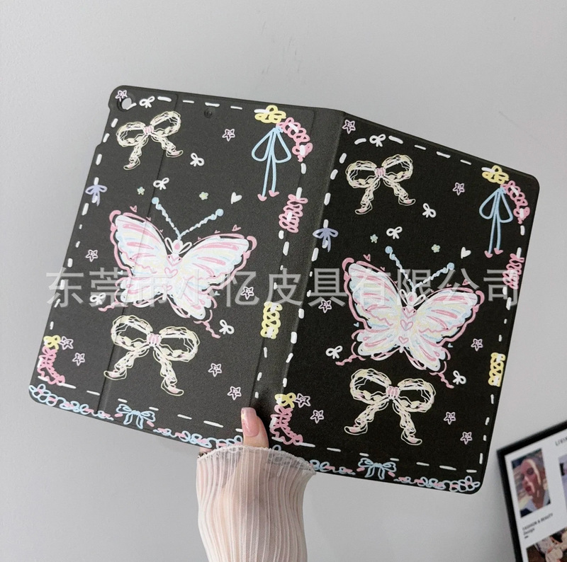 Suitable for Samsung Tab S9/S8/S7 Book Style A8 Leather Case S7Fe Stand S10 Protective Case S6Lite Anti-Fall