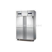 商用直冷冰箱 两大门立式高身柜 不锈钢冷藏柜 整体发泡 易清洁
