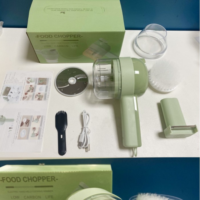 Cortador de Verduras Eléctrico Multifuncional de Acero Inoxidable 304