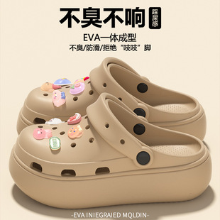 Baotou Sandals for Women's Summer Outer Wear 2025 New Cartoon Cute Non-Slip Thick-Soled Ladies Slippers for Women