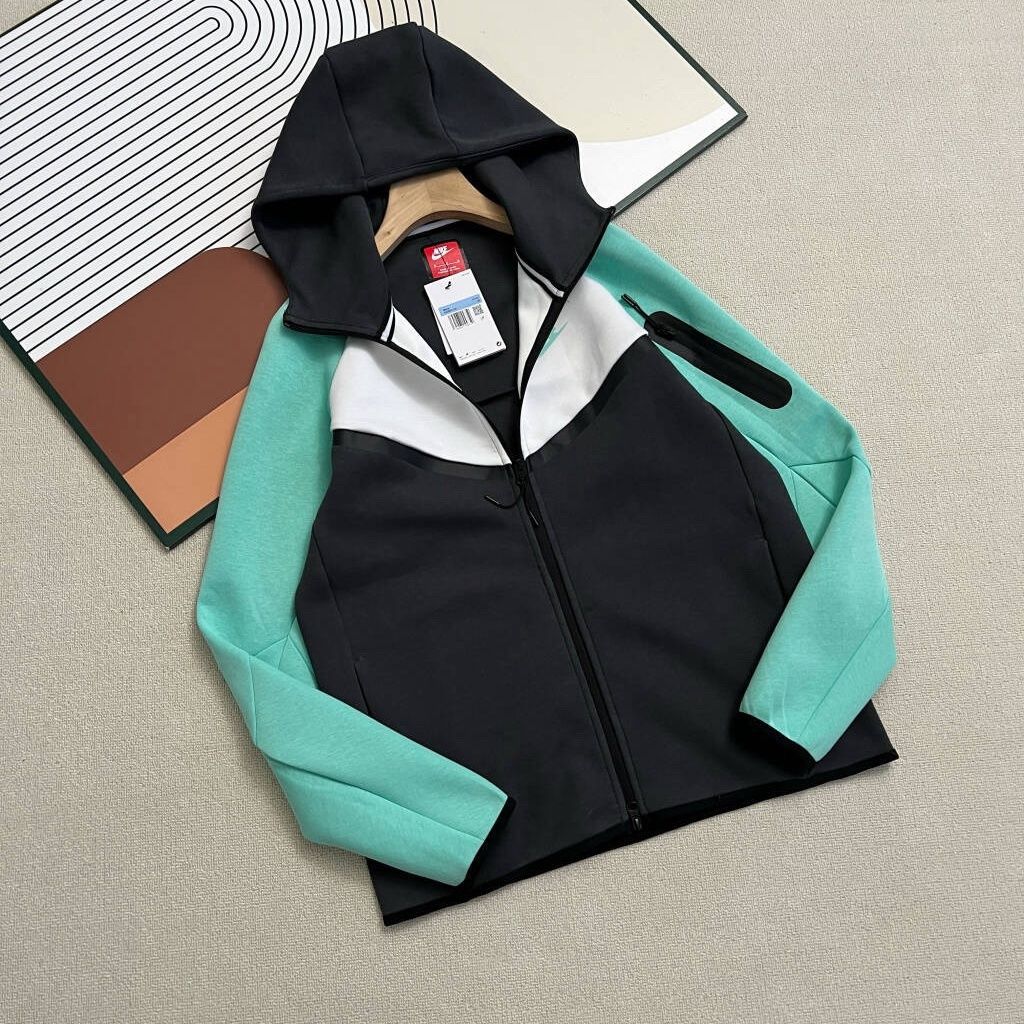 Nike Tech Fleece Windrunner Jacket Mint Foam Black