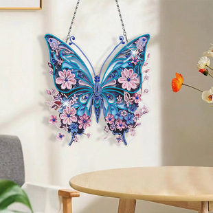 Butterfly Diamond Painting Handmade Home Decoration Full Diamond Home Pendant Shaped Painting Point Diamond DIY Decorative Painting with Tools