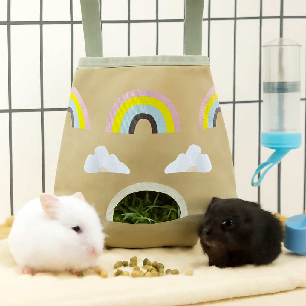 Bolsa Colgante de Heno para Conejos y Mascotas Pequeñas