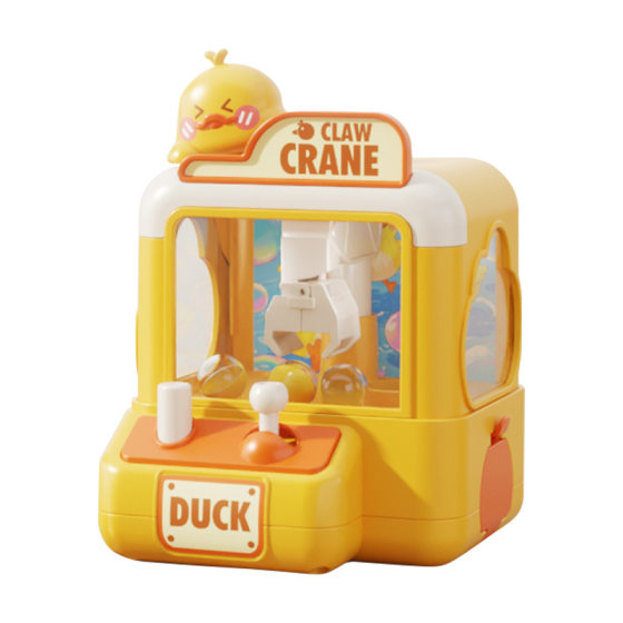 Children's Cartoon Ball Grasping Machine Simulation Small Gashapon Machine Grasping Doll Clamping Doll Game Machine Fun Play Home Toy