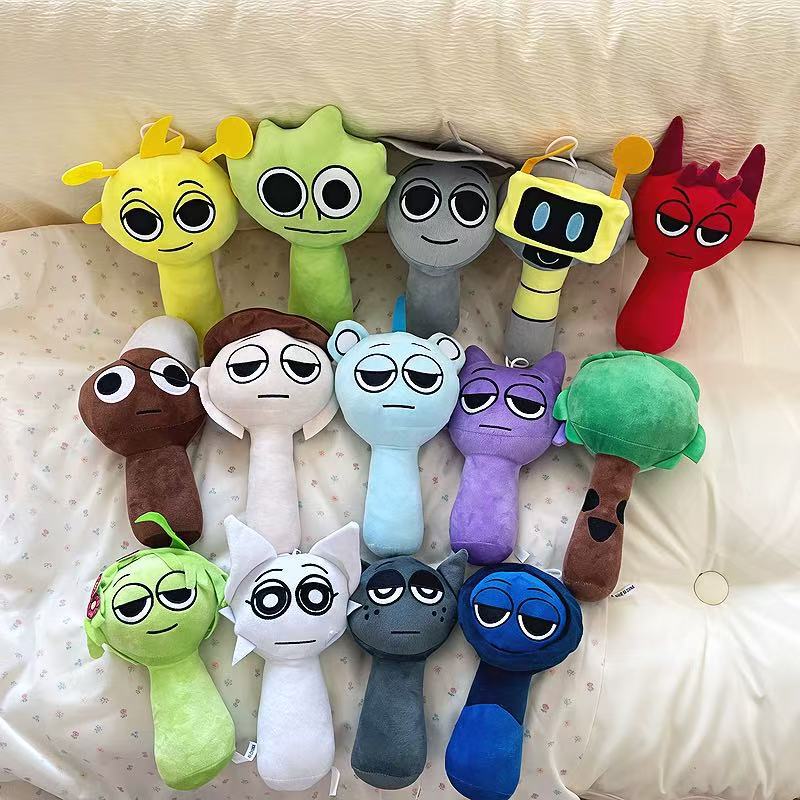 Manufacturer's In-Stock Cross-Border Sprunkiplush Doll Rhythm Box Game Peripheral Plush Toys Wholesale