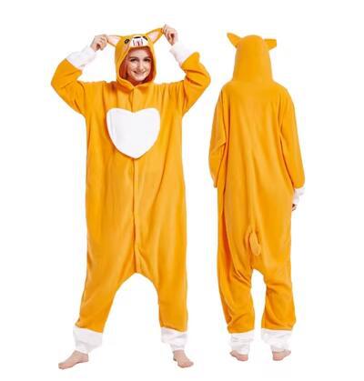 Elfo de mascotas Bao Ke Meng Yibei Azul Elfo de Dibujos Animados de una sola pieza de dibujos animados pijamas estudiante co hombres y mujeres ropa de rendimiento transfronterizo