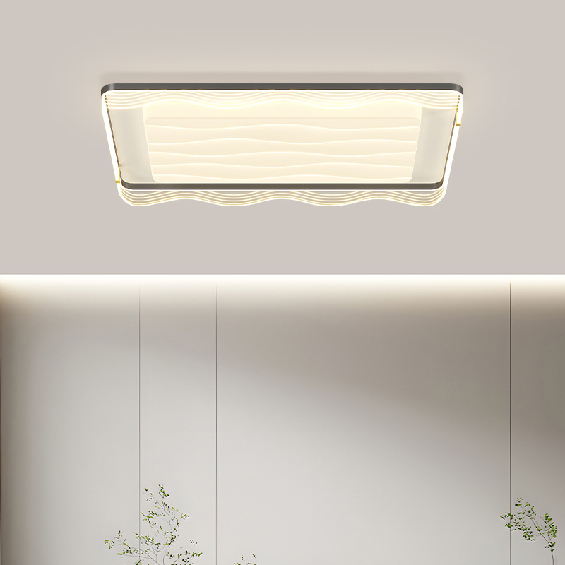 2025 nuevo estilo simple y moderno de alto nivel de la atmósfera del dormitorio protector de ojos lámpara de techo lámpara de sala de estar paquete de lámparas de toda la casa