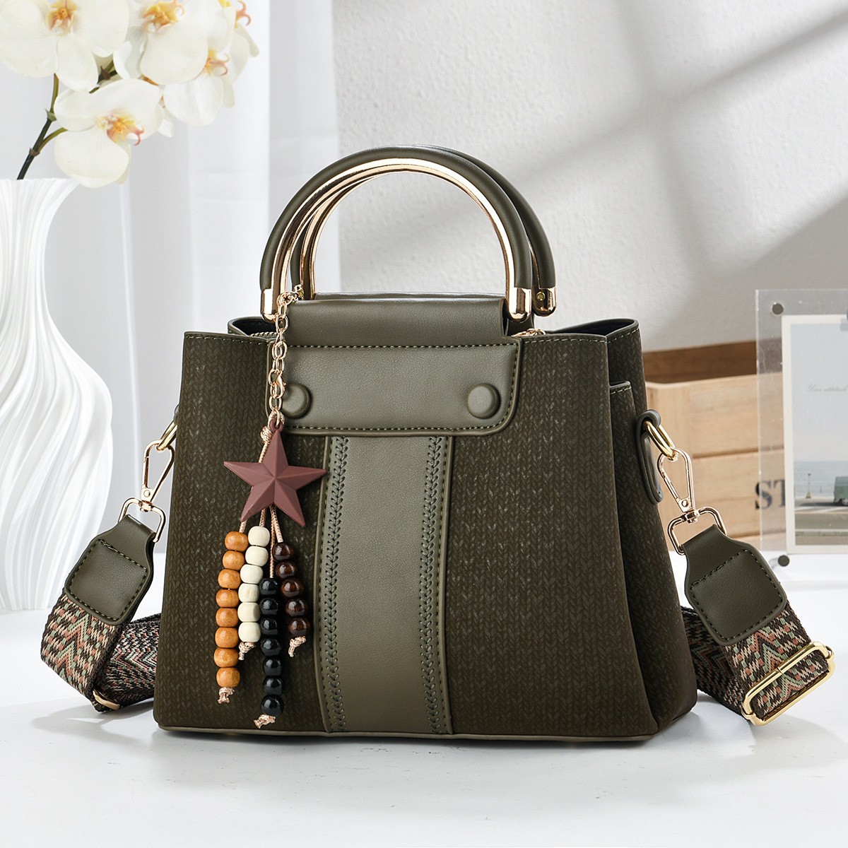 Temperamento bolso de mano 2026 nuevo color de contraste bolso de viaje de moda casual de hombro bolso de almacenamiento bolsas transfronterizas