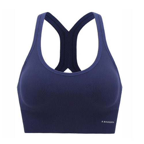 Sports vest for women, push-up cross-shoulder strap sports bra, running shock-proof yoga fitness sports bra