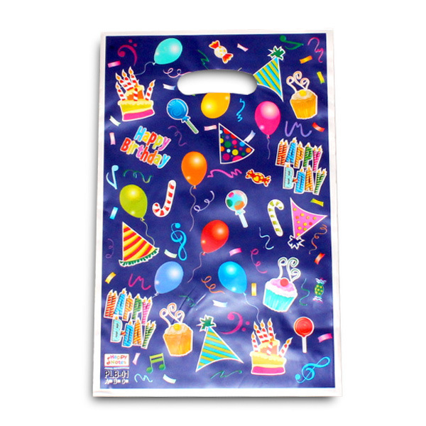 Cartoon Happy Birthday Gift Bags Holiday Party Gift Bags Pearlescent Film Jewelry Bags Candy Bags