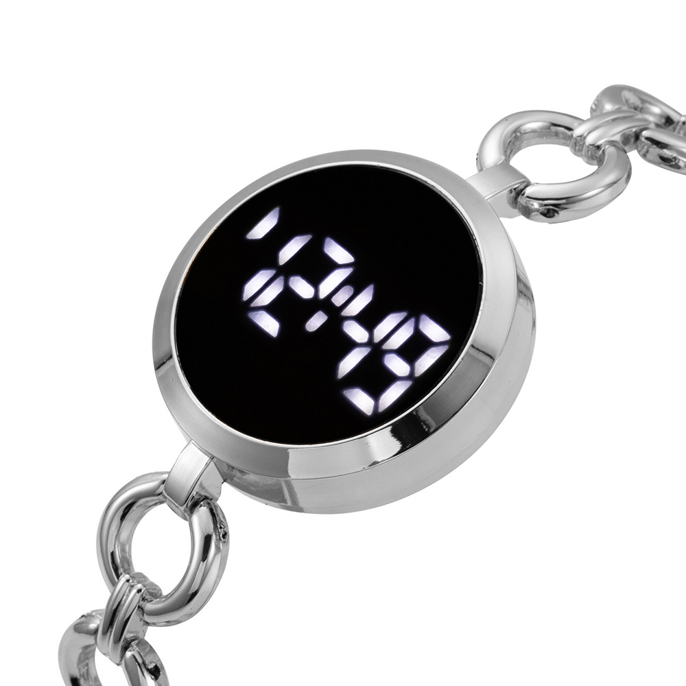 Number Display Type Simple Style Solid Color Single Folding Buckle Electronic Women's Watches