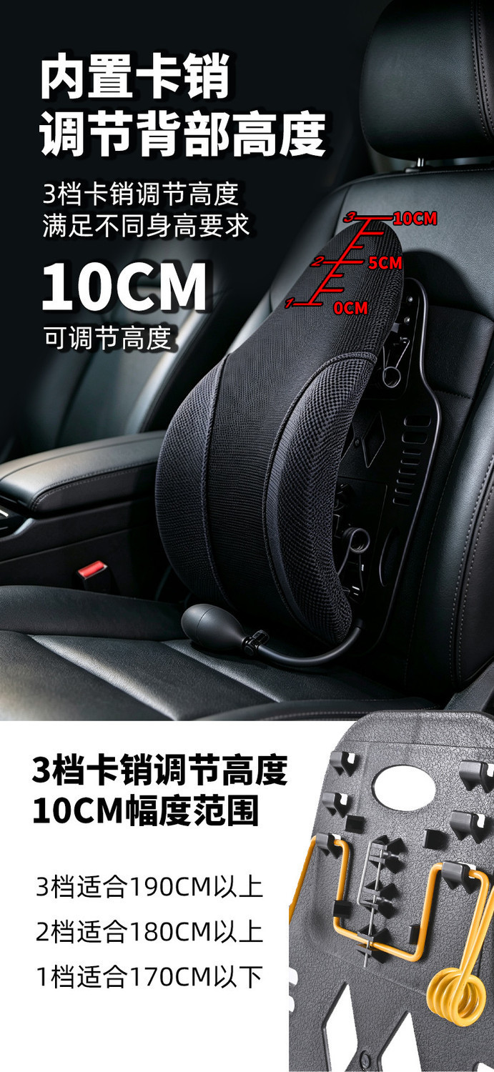 Cross-border car lumbar support cushion for long periods of sitting, designed for drivers and office chairs