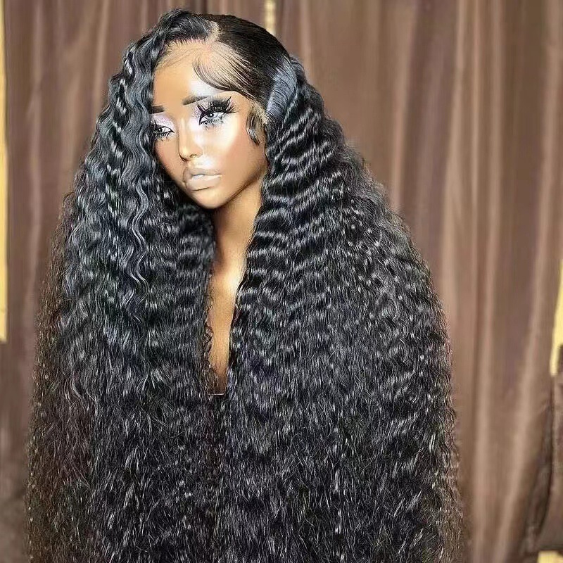 Amazon New Front Lace Wig African Small Roll Lace Wig Front Wig Headgear hair wigs