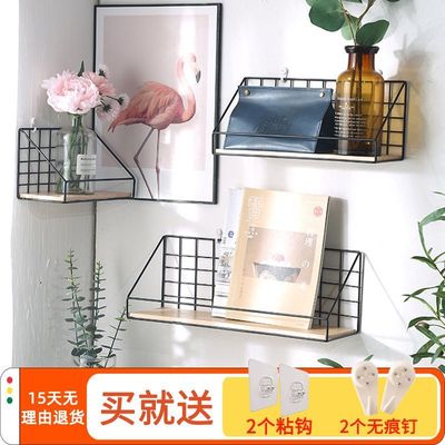 Punch holes wall Shelf kitchen Shower Room TOILET Wall metope dormitory Wall hanging decorate Restroom A partition