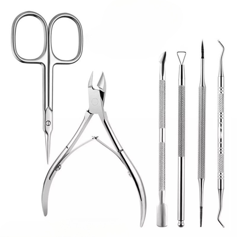 Spot Wholesale D501 Stainless Steel Dead Skin Scissors Set to Remove Dead Skin Calluses and Dead Skin Pliers Manicure and Manicure Tools