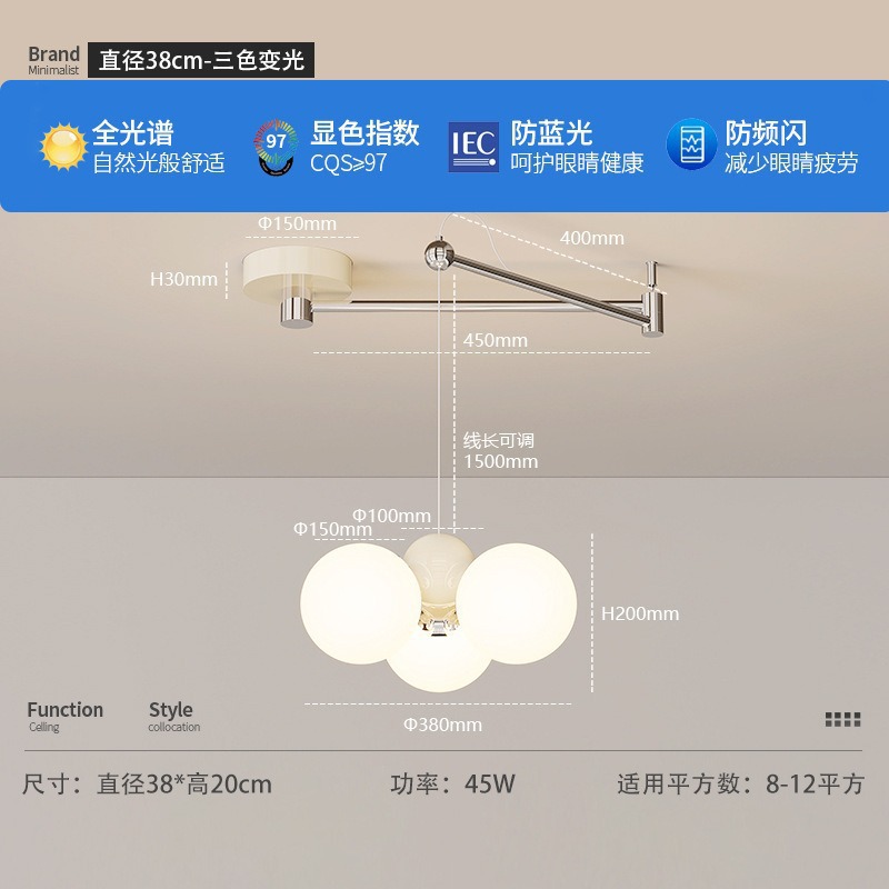 Candelabro de restaurante Lámparas de bar de comedor modernas y sencillas 2024 nuevas lámparas colgantes de restaurante de tira creativa nórdica