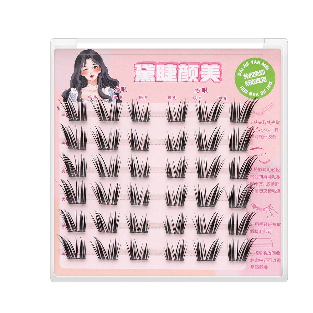 False eyelashes с автономной подсветкой от солнца для принцессы, оптом