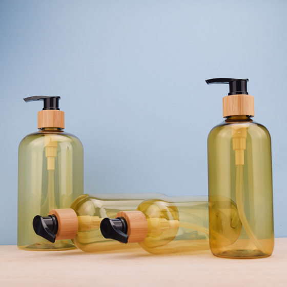 Press shower gel bottle 250/300/350/500ml shampoo bottle hotel lotion bottle PET plastic bottle